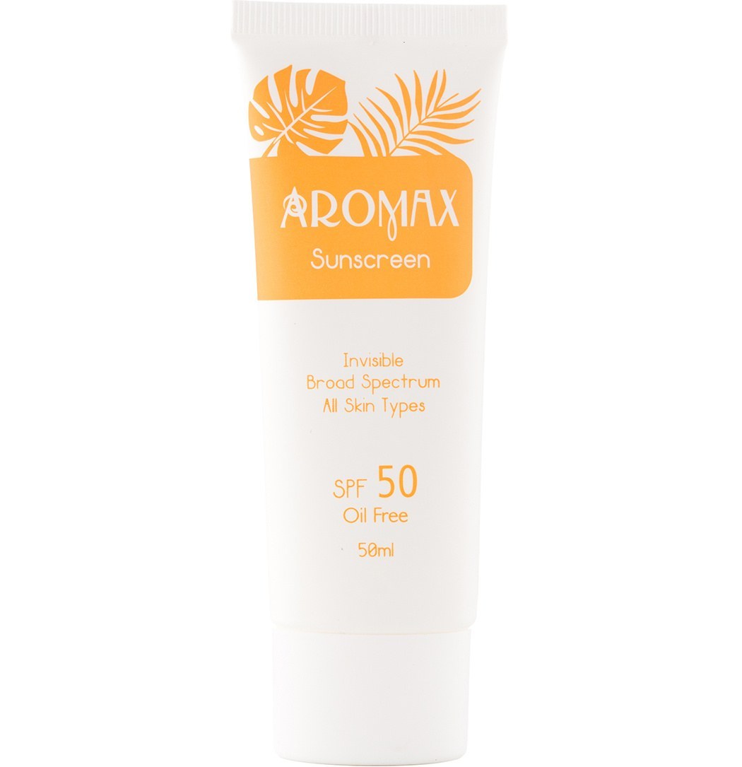 کرم ضد آفتاب فاقد رنگ SPF50 آرومکس